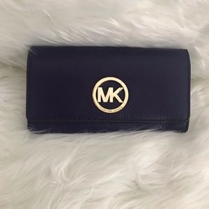 Plum authentic MK wallet